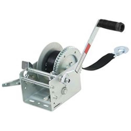 JIF MARINE JIF Marine W3200E 3200 lbs Trailer Winch 2-Speed Solid Gear & Winch W3200E